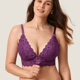 Women's Lace Nursing Bralette Mulberries Purple
