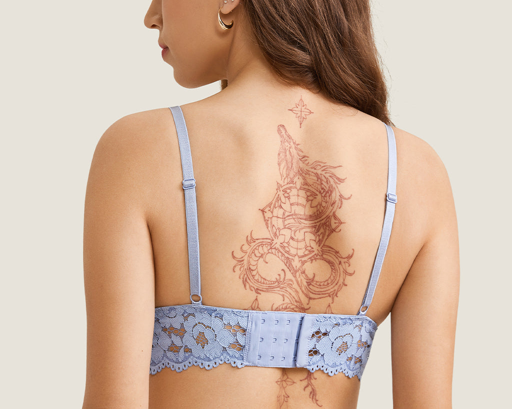 Women's Lace Nursing Bralette Mystery Blue