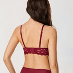 Women's Lace Nursing Bralette Cerise