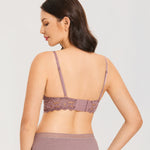 Women's Lace Nursing Bralette Rose Brown