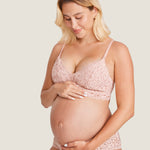 Women's Supportive Lace Nursing Bralette Gentle Rose