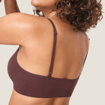 Women's Ribbed Scoop Nursing Bralette Grapefruit Orange 2