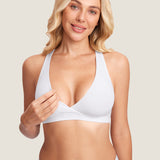 Women's Crossover Racerback Nursing Bra Black