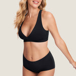 Women's Crossover Racerback Nursing Bra Black