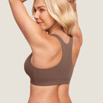 Women's Crossover Racerback Nursing Bra Warm Beige