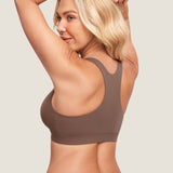 Women's Crossover Racerback Nursing Bra Warm Beige