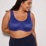 Women's High Impact Sports Bra Midnight Blue @model_info:Blue