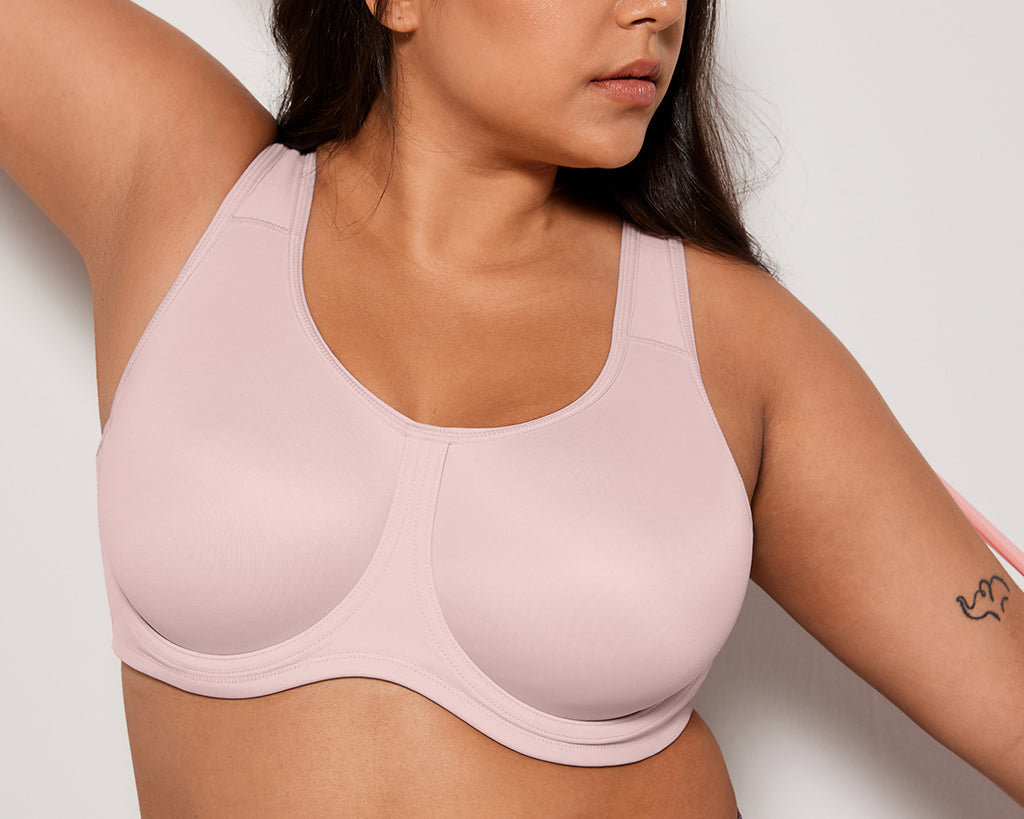Women's High Impact Sports Bra Rosa Pink @model_info:Pink
