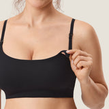 Women's Ribbed Scoop Nursing Bralette Hazelnut