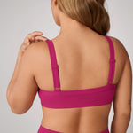 Women's Hugcurve Adjustable Square Workout Bra Rose Magenta