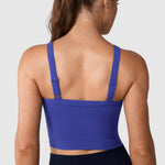 Women's Hugcurve Adjustable Longline Workout Bra Nightfall Blue