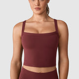 Women's Hugcurve Adjustable Longline Workout Bra Blackberry