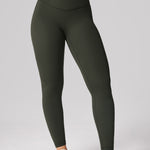 Women's Hugcurve No Front Seam Leggings 25" Rainforest Green