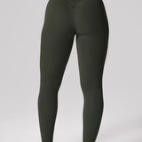 Women's Hugcurve No Front Seam Leggings 25" Rainforest Green