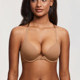 Women's T-shirt Racerback Bra Gravel Beige