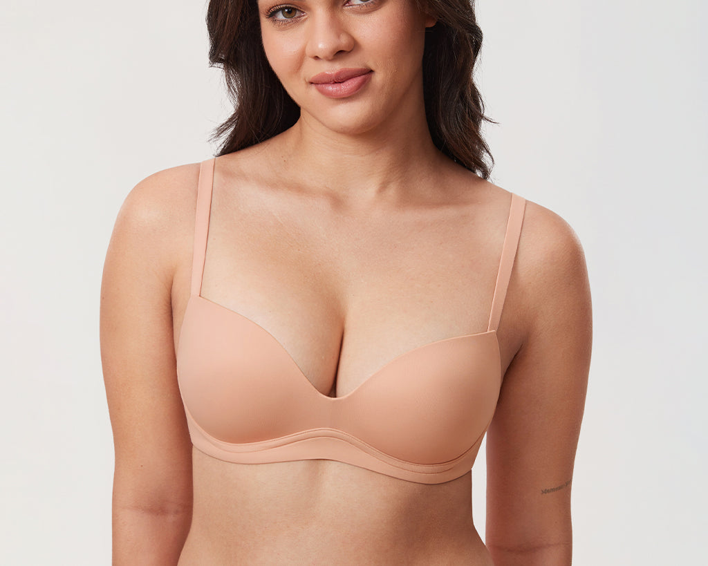 Women's Everyday Push Up Bra Blush Beige