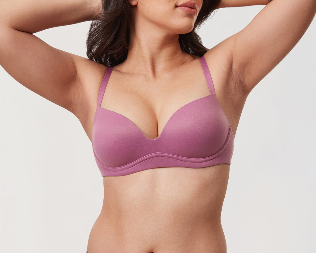 Women's Everyday Push Up Bra Smoke Rose