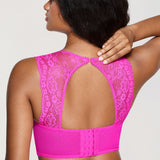 Women's Classic Lacy Mesh Bra Top Bright Fuchsia @model_info:ES2