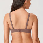 Women's Underwire Balconette Bra Brown Purple @model_info:ESA2