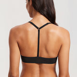 Women's Lacy Mesh Front Closure Bra Black
