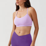 CRZ YOGA Women's Y Back Sports Bra True Navy