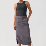 Women's Waist Length Racerback Tank Top Melanite
