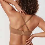 Women's Bandeau Strapless Bra Gravel Beige