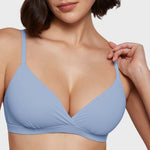 Women's Crossover Bralette Coconut White