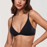 Women's Soft Triangle Bralette Black