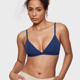 Women's Soft Triangle Bralette Nightfall Blue