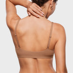 Women's Inbarely® Soft Deep V Triangle Bralette Gravel Beige