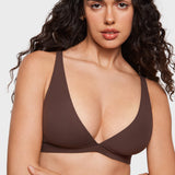 Women's Inbarely® Soft Deep V Triangle Bralette Hazelnut