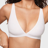 Women's Inbarely® Soft Deep V Triangle Bralette Snow White