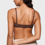 Women's Sheer Mesh Strapless Bra Hazelnut