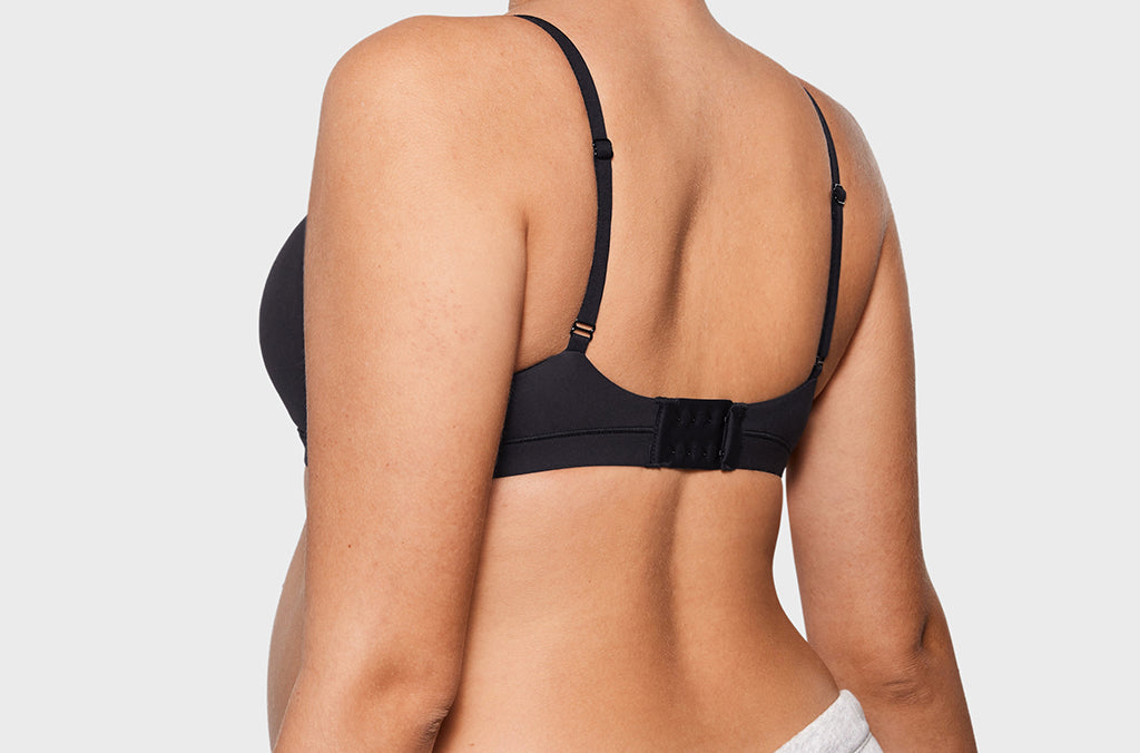 Women's Inbarely® Soft Three Layer Nursing Bralette - Scoop Neck Black @model_info:ES2