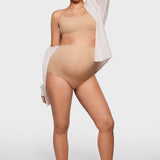 Women's Inbarely® Soft Three Layer Nursing Bralette - Scoop Neck Warm Beige @model_info:ES4