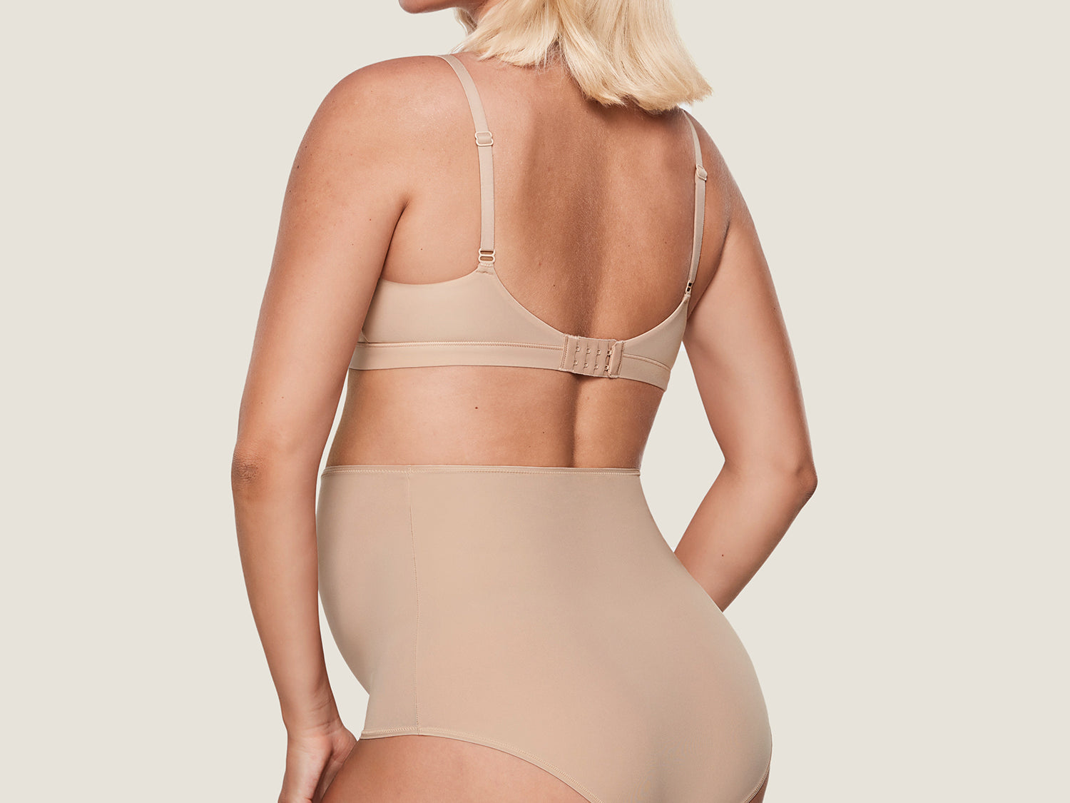 Women's High Waist Full Coverage Maternity Panties 2 Pack Wheat (2pack) @model_info:SHOPIFY3