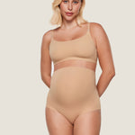 Women's High Waist Full Coverage Maternity Panties 2 Pack Warm Beige (2pack) @model_info:SHOPIFY2