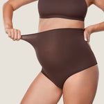 Women's High Waist Full Coverage Maternity Panties 2 Pack Hazelnut (2pack) @model_info:SHOPIFY3