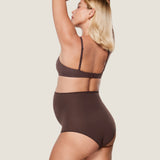 Women's High Waist Full Coverage Maternity Panties 2 Pack Hazelnut (2pack) @model_info:SHOPIFY4