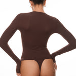 Women's Single-Layer Basic Long Sleeve Shirts Hazelnut