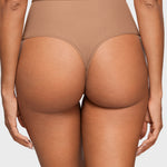 Women's Cozy High Waisted Thongs 3 Pack Gravel (3pack)