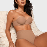 Women's Cozy High Waisted Thongs 3 Pack Gravel (3pack)