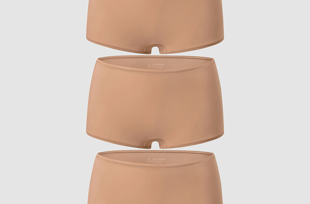 Women's Soft Mid Waist Boy Shorts 3 Pack Gravel (3pack)