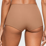 Women's Soft Mid Waist Boy Shorts 3 Pack Gravel (3pack)