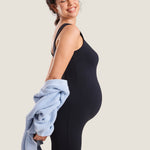 Women's Natrelax® Sleeveless Maternity Jumpsuit Black