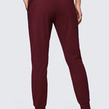 Women's Stretch Drawstring Jogger with Pockets 28'' Milky White