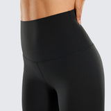 CRZ YOGA Women's Yoga Super High Waist Butterluxe Shorts 6'' Sparkle Blue