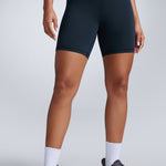 CRZ YOGA Women's Fast Dry Athletic Shorts 6" True Navy