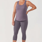 Women's Pima Cotton Racerback Tank Top Graphite Green